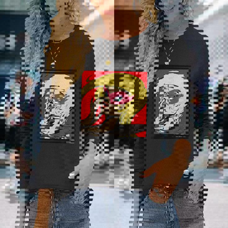 ドロンジョデザインh 長袖Tシャツ 彼女への贈り物