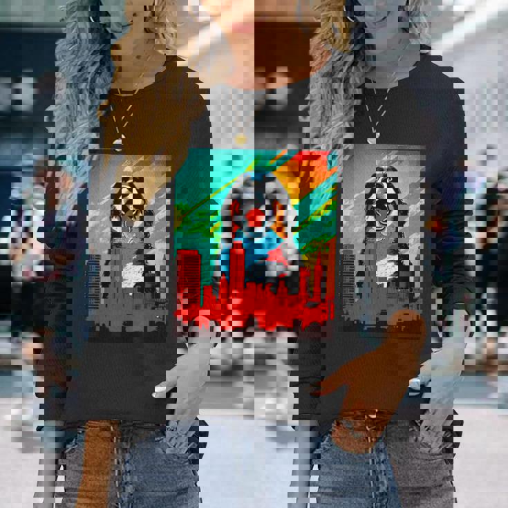 バーニーズマウンテンドッグ 犬 面白いtシャツ おもしろ イヌ メンズ 面白い グッズ かわいい 服 ネタ 長袖Tシャツ 彼女への贈り物