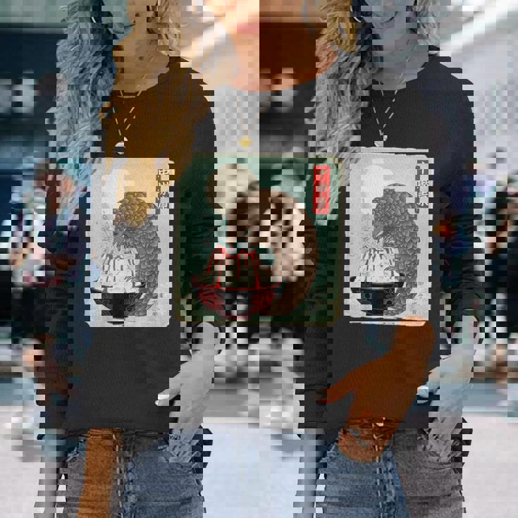 パンゴリン かき氷 かき氷 長袖Tシャツ 彼女への贈り物