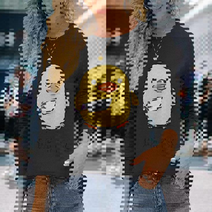 ヒップホップ Y2k Hip Hop ヴィンテージ ヒップスター レトロ エッジの効いたストリートウェア ひよこ 長袖Tシャツ 彼女への贈り物