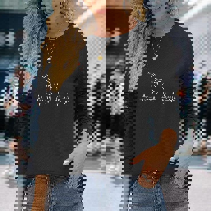 ビートパルス クレイ 射撃 ラブ トラップ 撮影 クレイ 長袖Tシャツ 彼女への贈り物