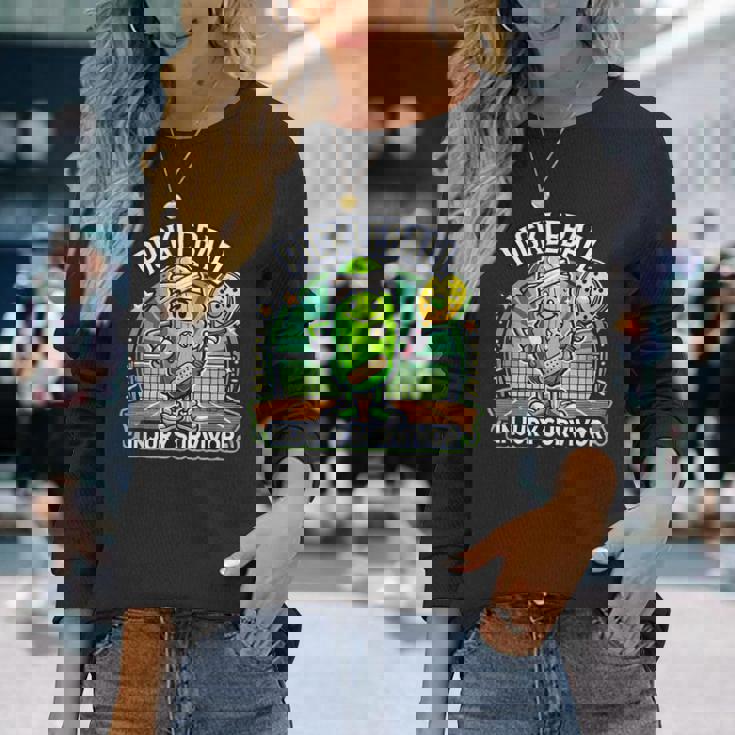 ピックルボール ケガキ サバイバー グルービー ピクルス スポーツ 長袖Tシャツ 彼女への贈り物