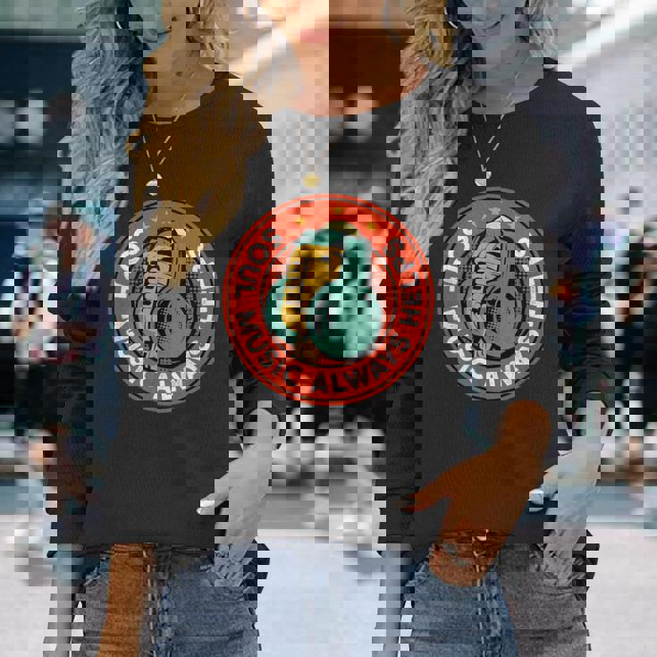 ファンクシャツ ヴィンテージ 70年代 コスチューム レアソウル音楽愛好家に 長袖Tシャツ 彼女への贈り物