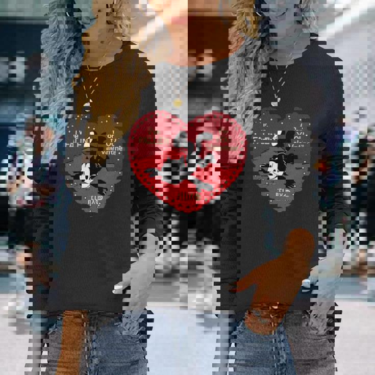 フェリックス・ザ・キャット・ヴァレンタイン・フォー・ユー 長袖tシャツ 長袖Tシャツ 彼女への贈り物