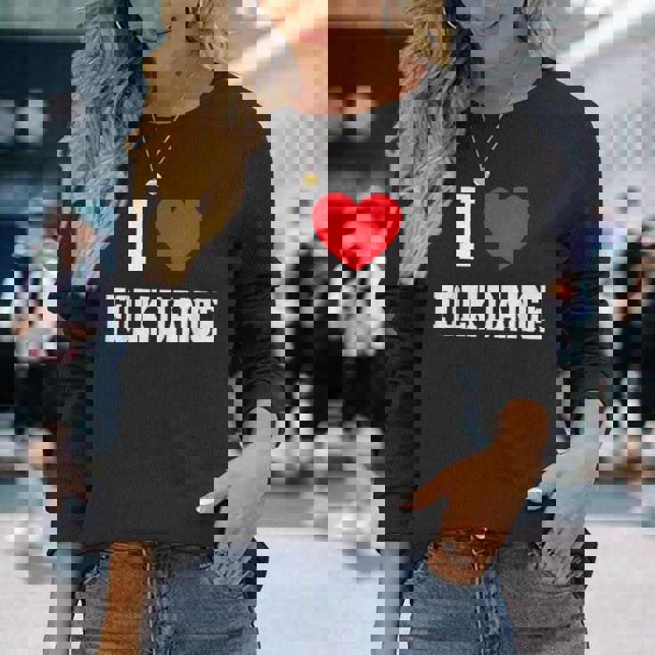 フォークダンス大好き 長袖Tシャツ 彼女への贈り物