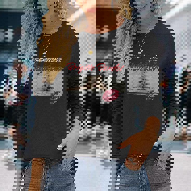 ブリジットバルドー_001 長袖Tシャツ 彼女への贈り物