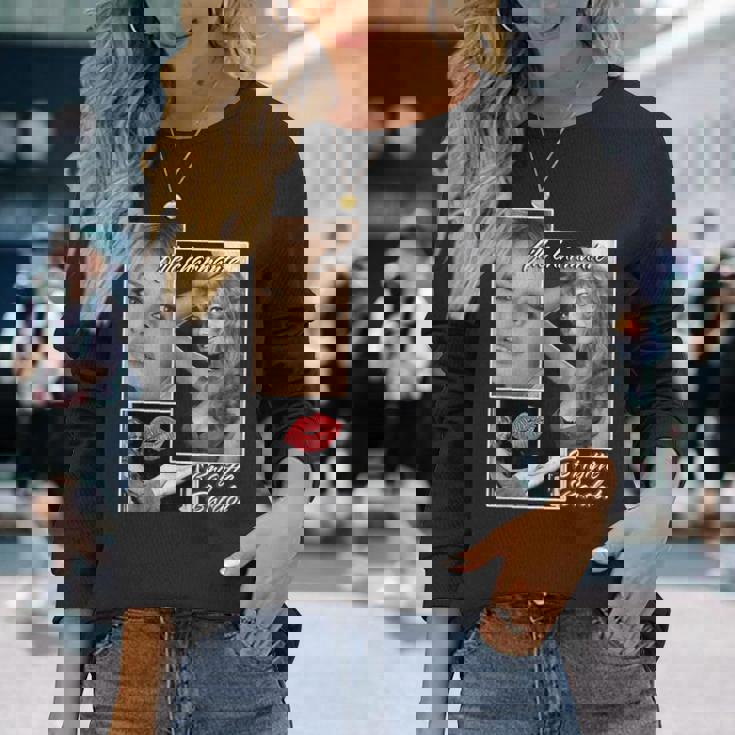 ブリジットバルドー_002 長袖Tシャツ 彼女への贈り物