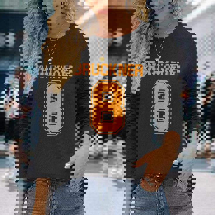 ブルックナー第8交響曲面白いスポーツ Bruckner 8 長袖Tシャツ 彼女への贈り物