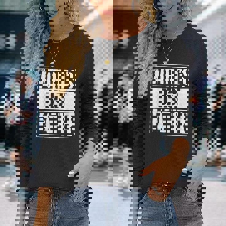 ベストファーザーワールドベストファーザー 長袖Tシャツ 彼女への贈り物