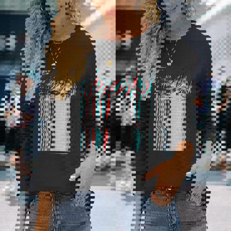 ベーパーウェーブ美的アニメ少女レトロ原宿aporwave 長袖Tシャツ 彼女への贈り物