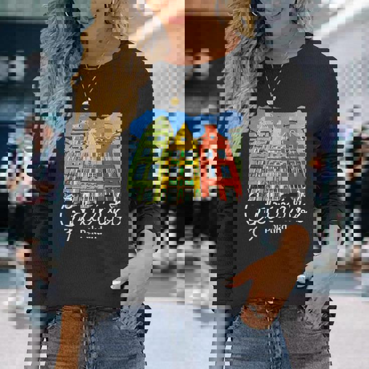 ポーランドのお土産グダニスク 長袖Tシャツ 彼女への贈り物