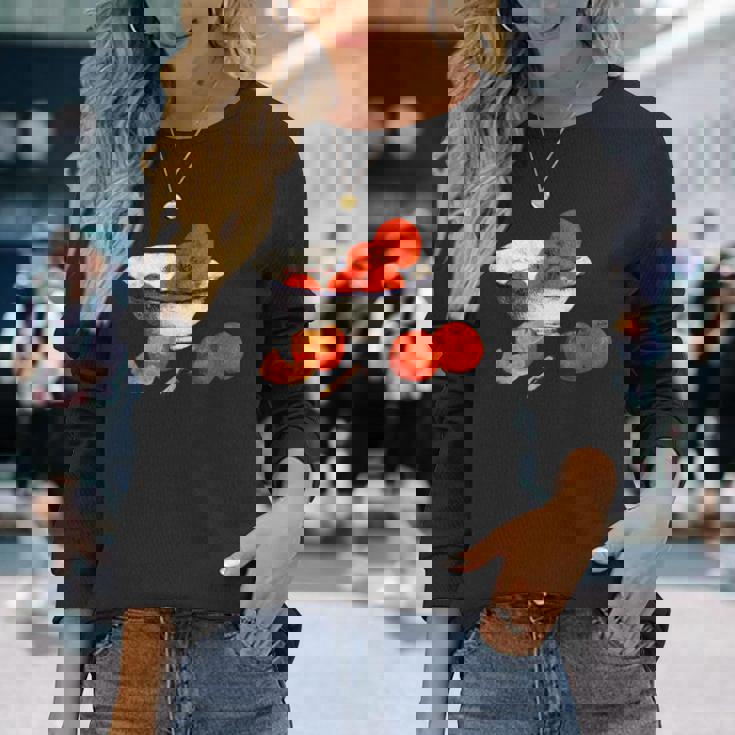 ポール・ゴーギャン 静物画 オレンジデザイン 長袖Tシャツ 彼女への贈り物