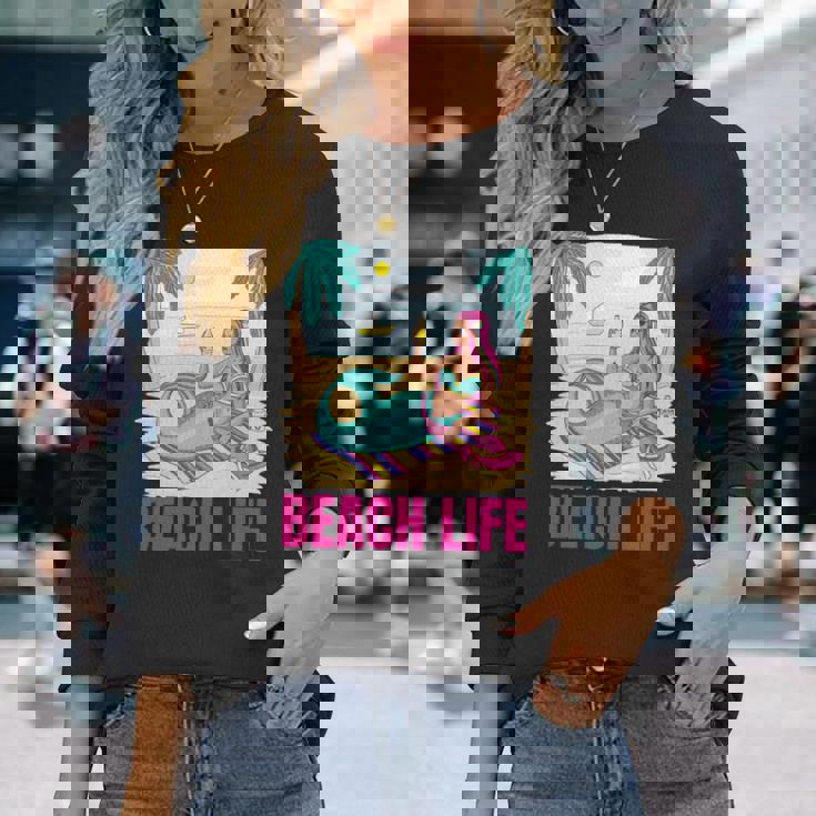 マーメイドビーチライフ 長袖tシャツ 長袖Tシャツ 彼女への贈り物