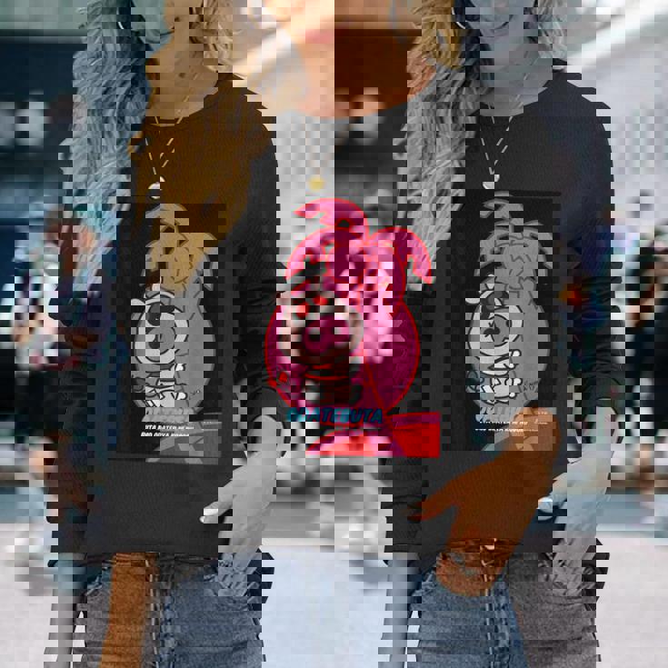 ヤッターマン 吉田すずかデザインa（おだてブタ） 長袖Tシャツ 彼女への贈り物