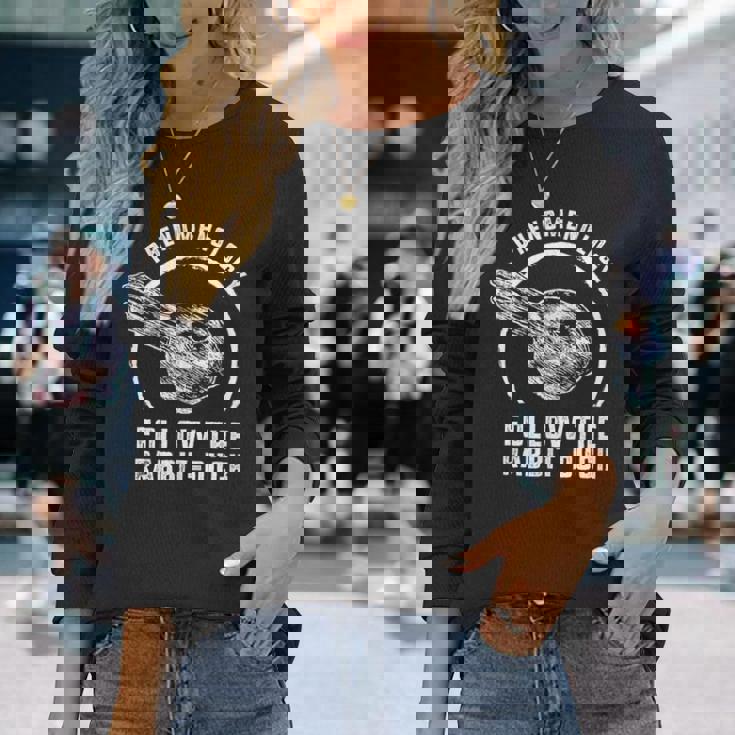 ラビットダックに従う ウィトゲンシュタインの哲学 長袖Tシャツ 彼女への贈り物