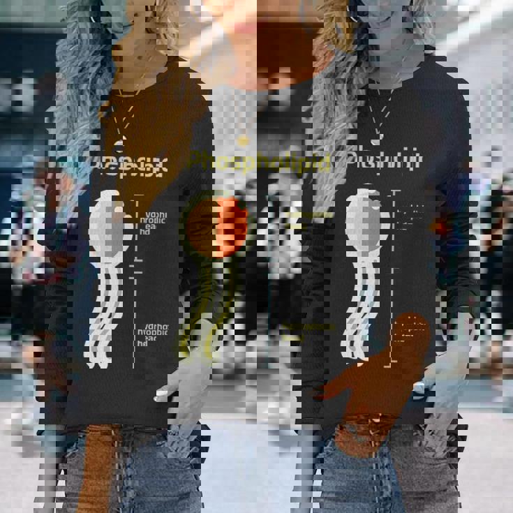 リン脂質 長袖Tシャツ 彼女への贈り物