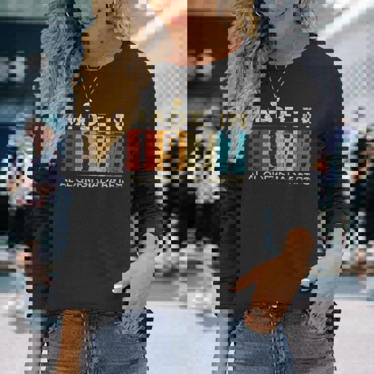 レトロ 1977 オールオリジナルパーツ ヴィンテージ 1977年製 メンズ レディース 長袖Tシャツ 彼女への贈り物