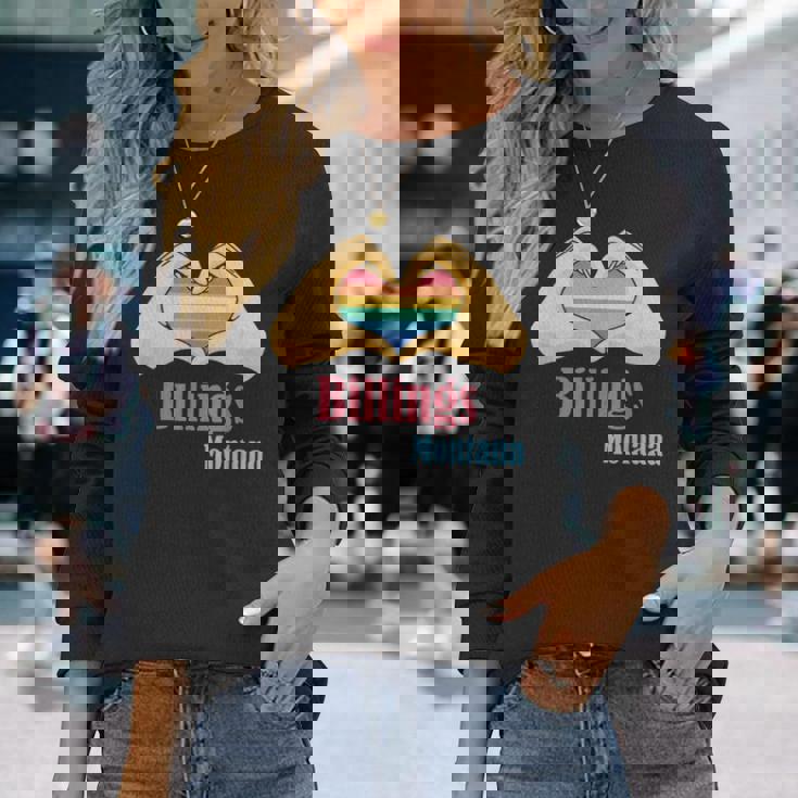 レトロ ビリングス モンタナ 長袖Tシャツ 彼女への贈り物