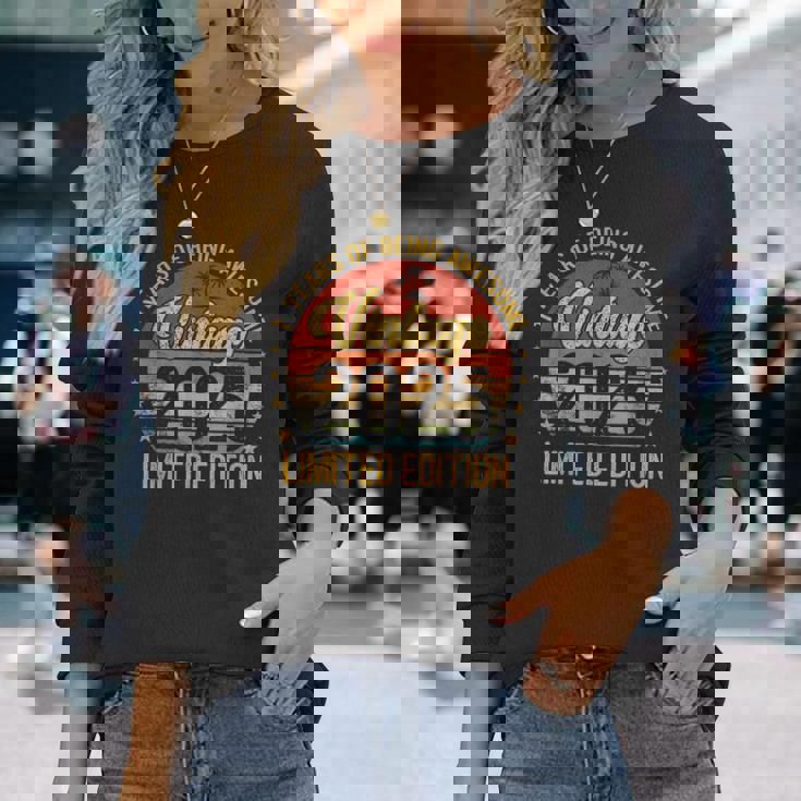 ヴィンテージ 1 誕生日 デコレーション メンズ 1歳 2025 1歳の誕生日 長袖Tシャツ 彼女への贈り物