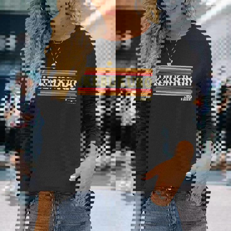 ヴィンテージ 80年代 池袋 日本 レトロ グラフィック 長袖Tシャツ 彼女への贈り物