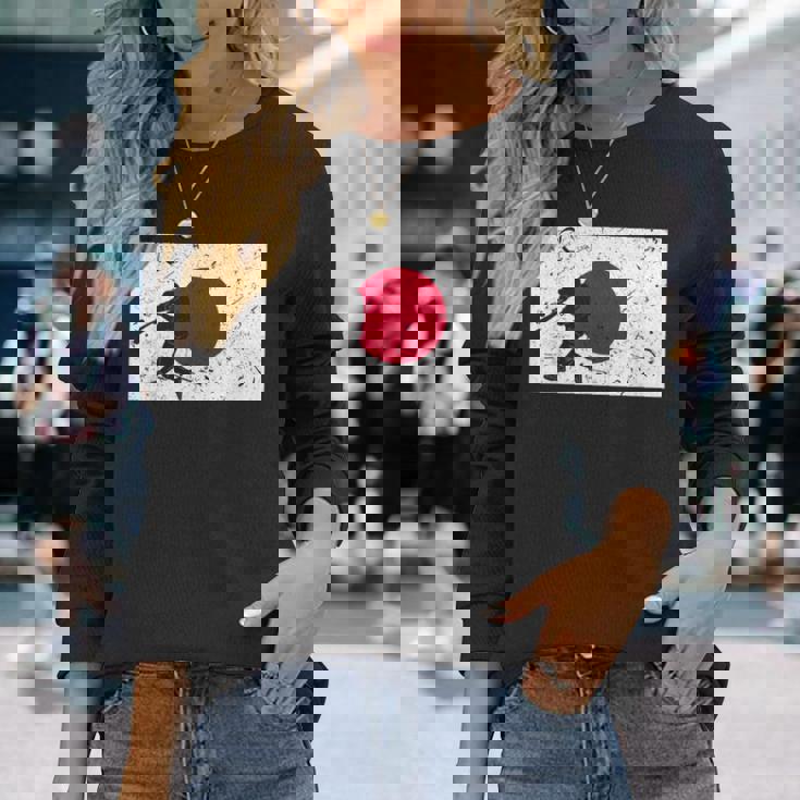 ヴィンテージ 野球 試合 リーグ 日本国旗 代表 選手 長袖Tシャツ 彼女への贈り物