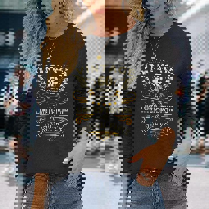 ヴィンテージ 限定版 おもしろ 60歳 ギフト 還暦 長袖Tシャツ 彼女への贈り物