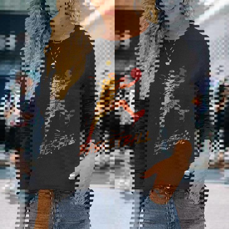 ヴィンテージ・バスケットボール・ギフト・アイデア スラムダンク 長袖Tシャツ 彼女への贈り物