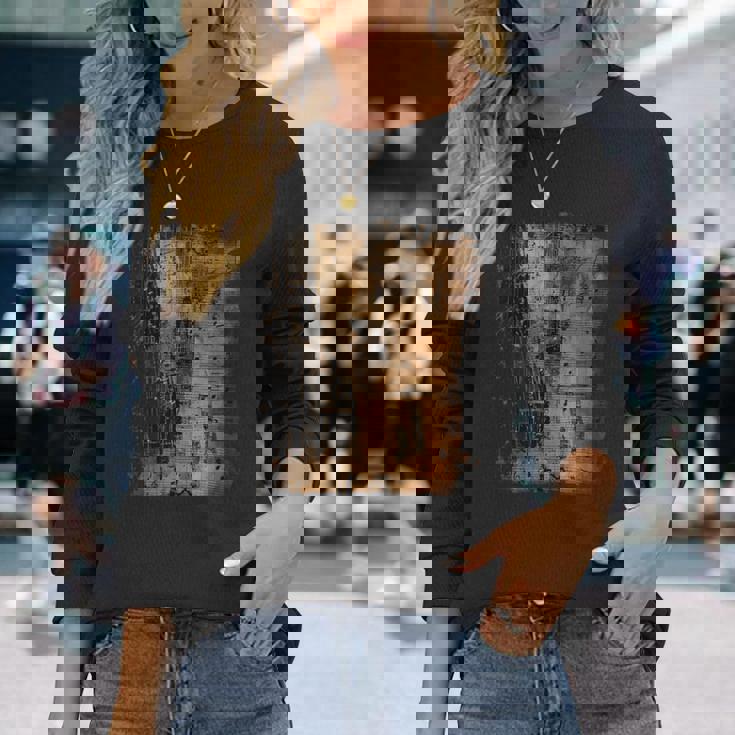 ヴィンテージ楽譜ノート–ピアニスト&ミュージシャングランジ 長袖Tシャツ 彼女への贈り物