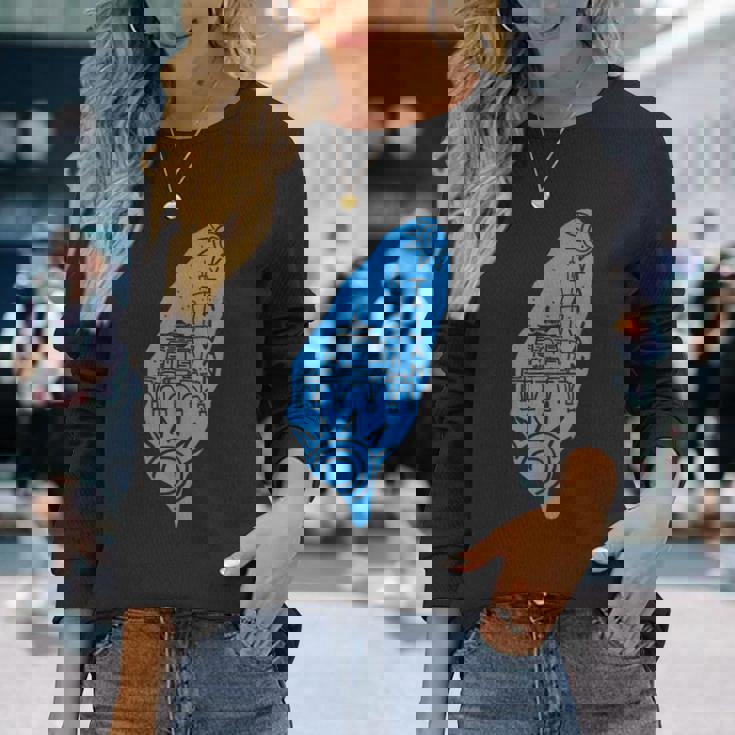 台湾島 長袖Tシャツ 彼女への贈り物