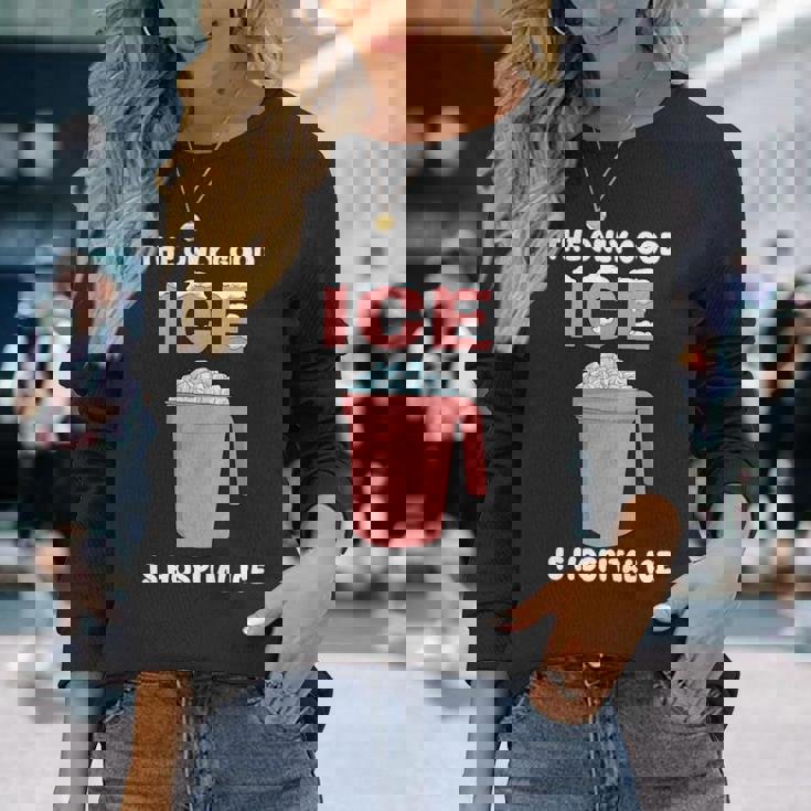 唯一の良い氷は病院の氷 長袖tシャツ 長袖Tシャツ 彼女への贈り物