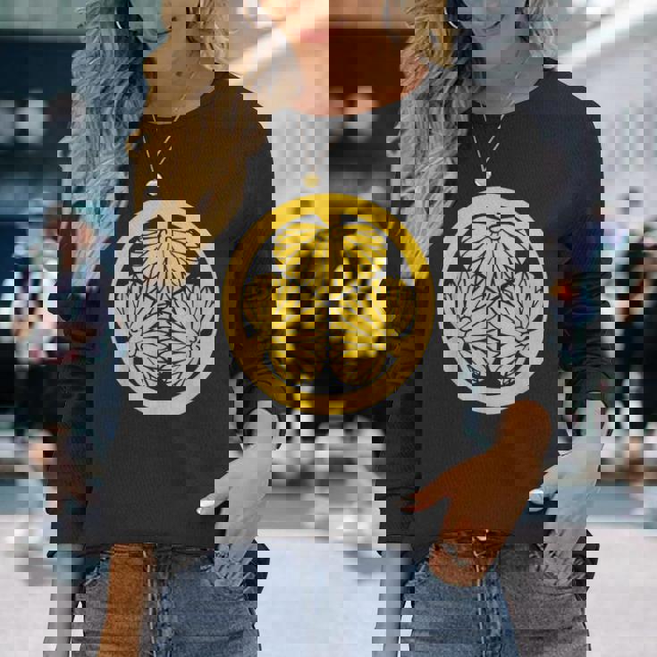 徳川氏族の紋章 将軍 日本 長袖Tシャツ 彼女への贈り物