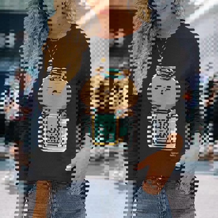 愛しすぎて大好きすぎる。ペアデザインくまジャム ダークカラー 長袖Tシャツ 彼女への贈り物