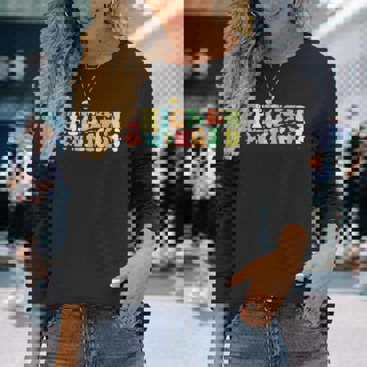 手羽先 長袖Tシャツ 彼女への贈り物