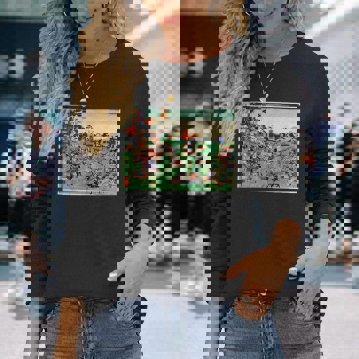 日本レトロアート 歌川国吉 2陸軍の戦い 長袖Tシャツ 彼女への贈り物