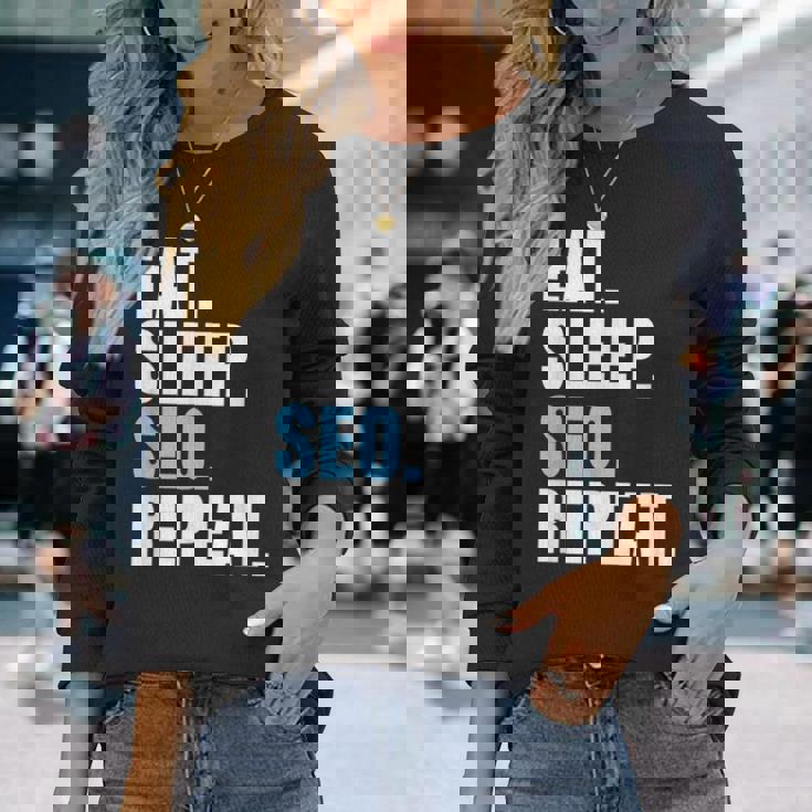 検索エンジン最適化 Eatleepeo Repeateo 長袖Tシャツ 彼女への贈り物