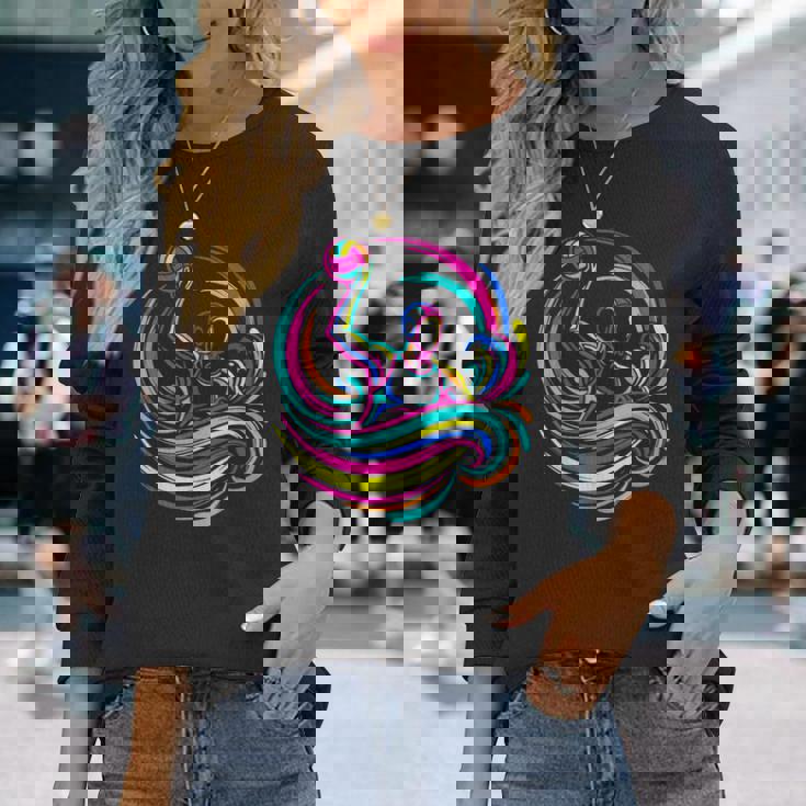 水球選手 スチームウェーブ 長袖Tシャツ 彼女への贈り物