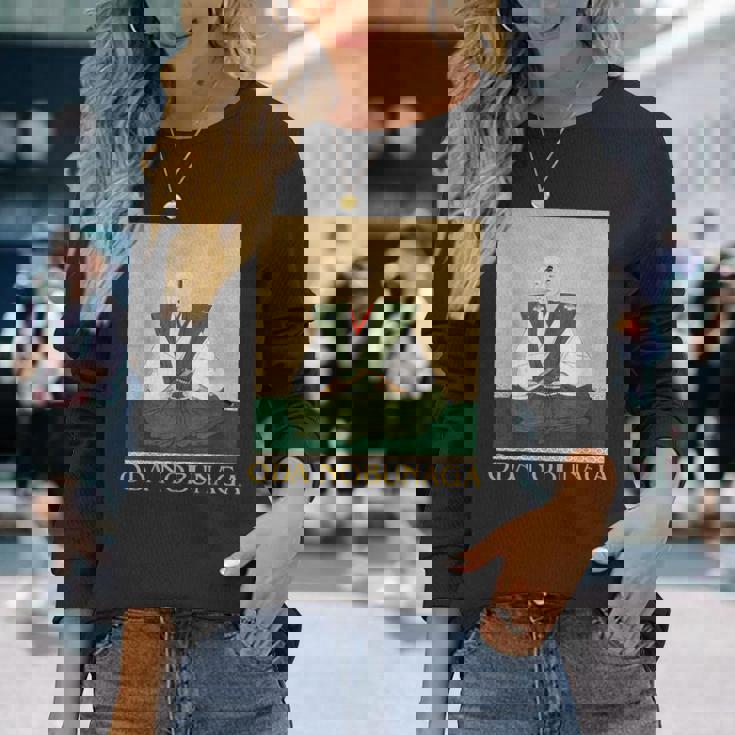 織田信長 日本の歴史上の武将 浮世絵 長袖Tシャツ 彼女への贈り物