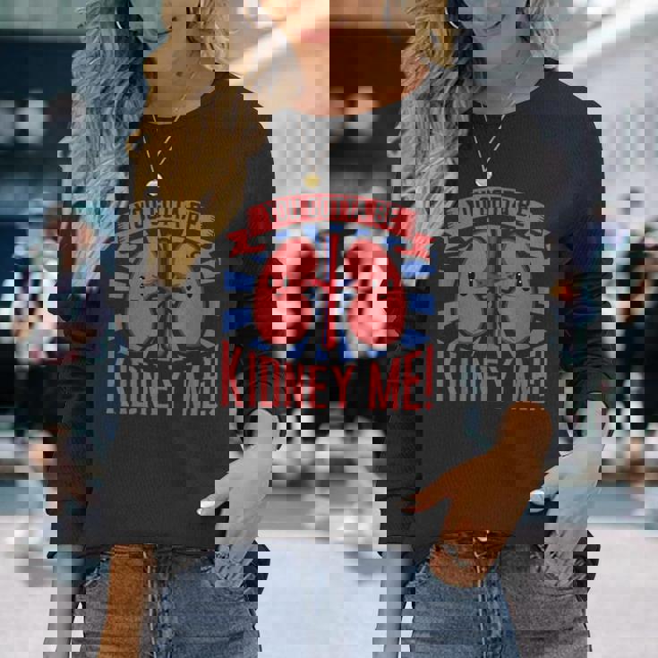 腎臓移植 腎臓ドナー 腎臓病 長袖Tシャツ 彼女への贈り物