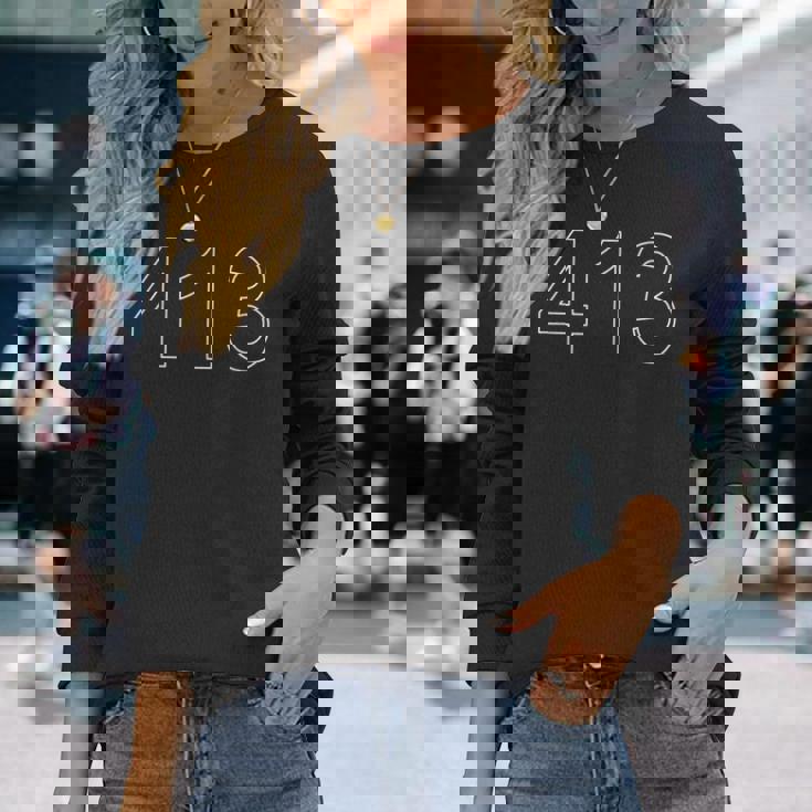 西部マサチューセッツ州 エリアコード 413 長袖Tシャツ 彼女への贈り物