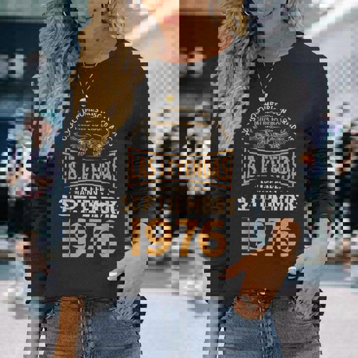 メンズ 誕生日プレゼント The Legends 1976年9月 長袖Tシャツ 彼女への贈り物