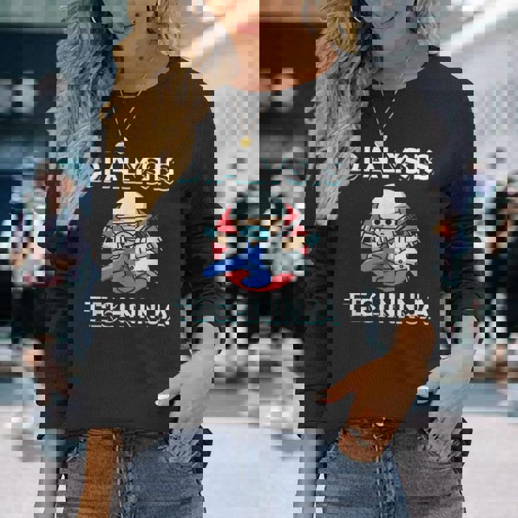 透析技術者techninja 長袖Tシャツ 彼女への贈り物