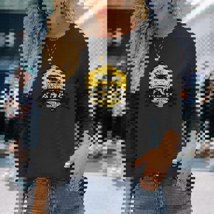 面白い タクシー運転手 世界最高のタクシー運転手 長袖Tシャツ 彼女への贈り物