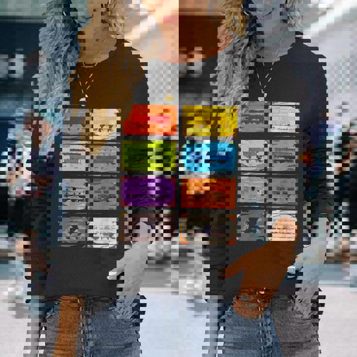 面白いオタク列車 チケットボードゲーム オタク数学の先生 長袖Tシャツ 彼女への贈り物