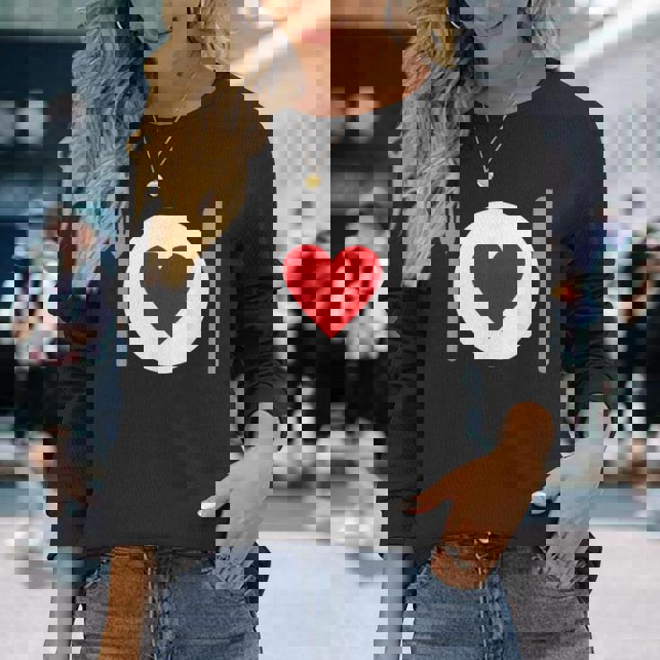 食べることが大好き 長袖Tシャツ 彼女への贈り物