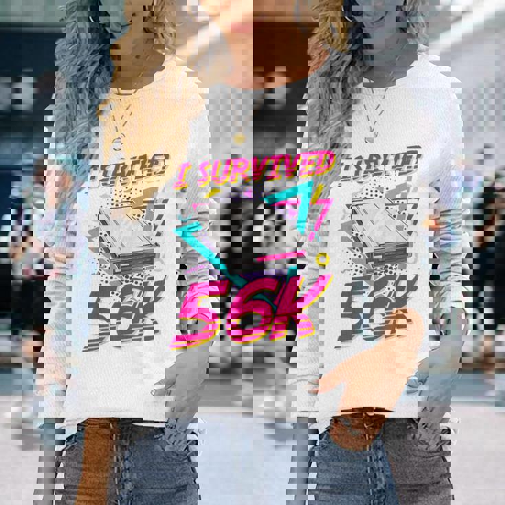 90年代 ノスタルジー レトロ 90年代 ダイヤルアップ インターネット ヴィンテージ 長袖Tシャツ 彼女への贈り物