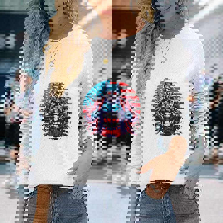 American Werewolfigma シャツ 面白い クリンジ 狼 ブレイン 長袖Tシャツ 彼女への贈り物