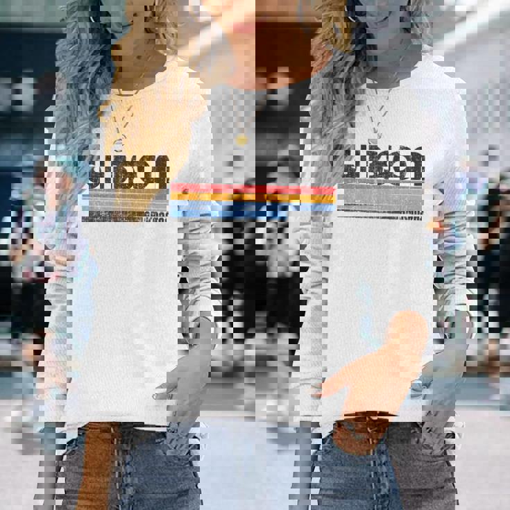 Arの故郷の誇りをこのレトロな70年代80年代でギブソンに見せましょう 長袖Tシャツ 彼女への贈り物