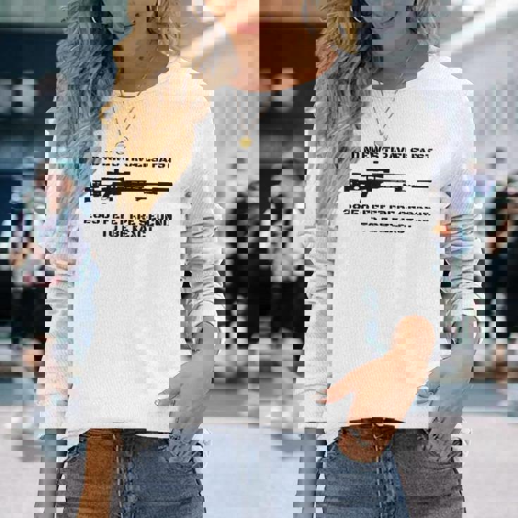 Bad News スナイパーライフル アーミー ジョーク ミリタリー ユーモア 長袖Tシャツ 彼女への贈り物