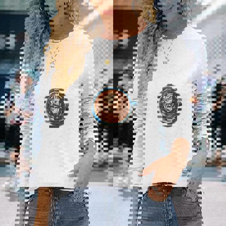 Barista Artista 社員カフェ用ラテアート 長袖Tシャツ 彼女への贈り物