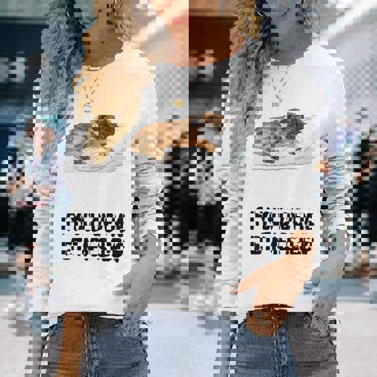 Cute Leonberger If You Love Me Let Meleep パジャマ 長袖Tシャツ 彼女への贈り物